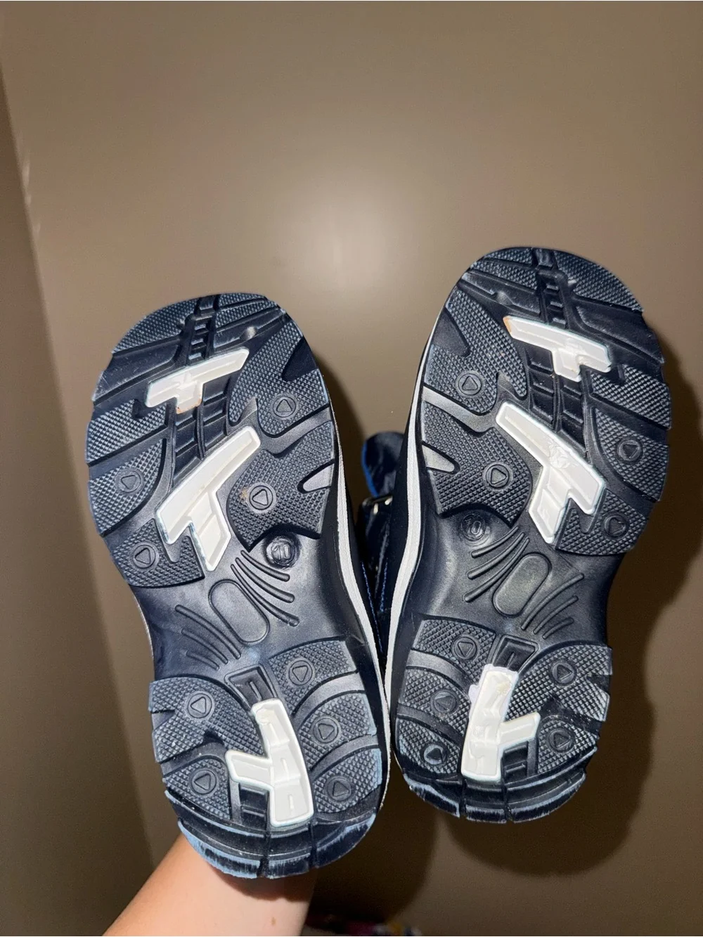 Kids Navy Winter Boots